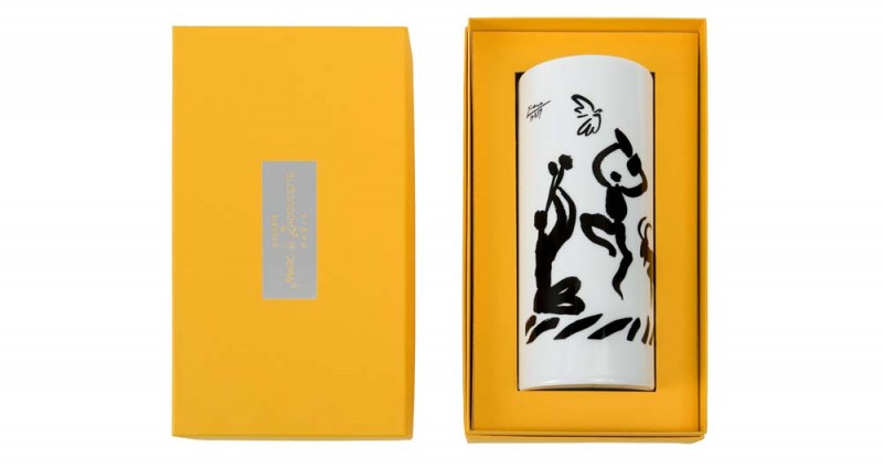 Marc de ladoucette Porcelain vase Picasso drawing Gift boxes
