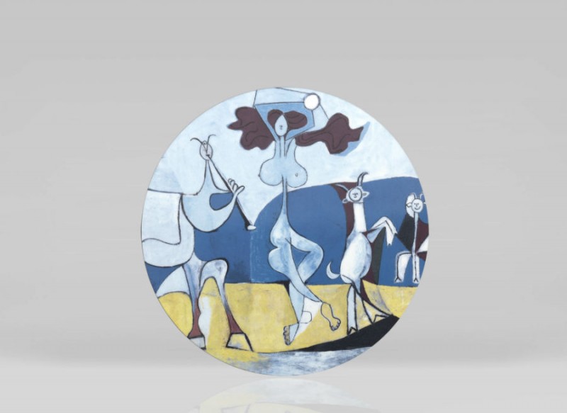 Picasso porcelain color colored picasso museum plate luxe luxury marc de ladoucette paris france