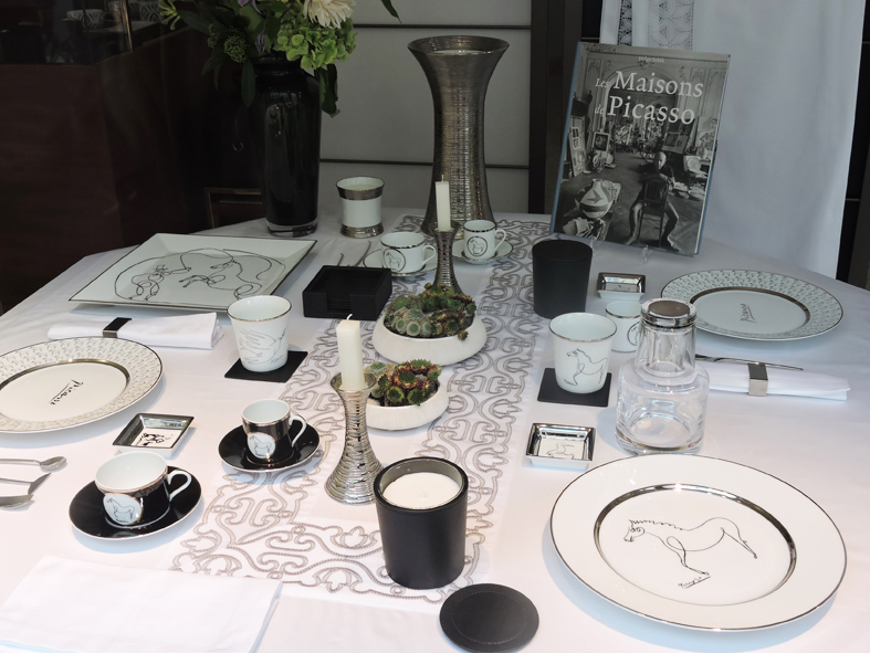 porcelain picasso scenography hotel sofitel parisian atmosphere art de la table paris france marc de ladoucette
